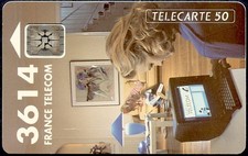 F290a - Télécarte 50u 3614 Minitel - SC4 sans pastille - 09/92 - RARE
