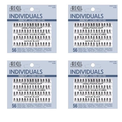 Lot 4 - ARDELL Eyelashes Individual Flare Lashes Knot Free Double Flares Medium - Image 1 of 3