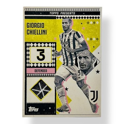 Giorgio Chiellini Match-Worn Relic Patch Topps Juventus Team Set 2024/25 No Auto