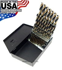 Norseman 29pc HI-Molybdenum M7 Drill Bit Set w Index 1/16-1/2 Jobber USA SP-29