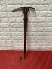 Vintage CAMP Ice Axe Italy 1970s Interalp Alpine Climbing Wood Handle 74cm #6080