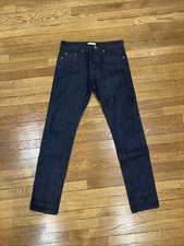 Unbranded Brand Men’s Tapered 14.5oz Selvedge Raw Denim Jeans Size 30 UB201