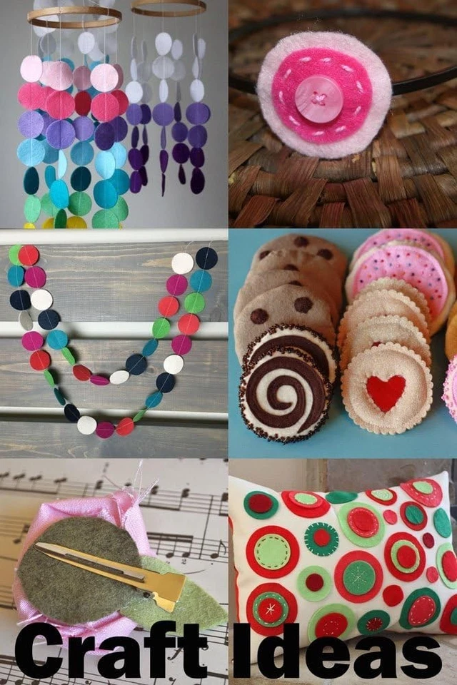 Círculos de fieltro rígido negro de 3 pulgadas de 30 piezas Foto 3 de 4