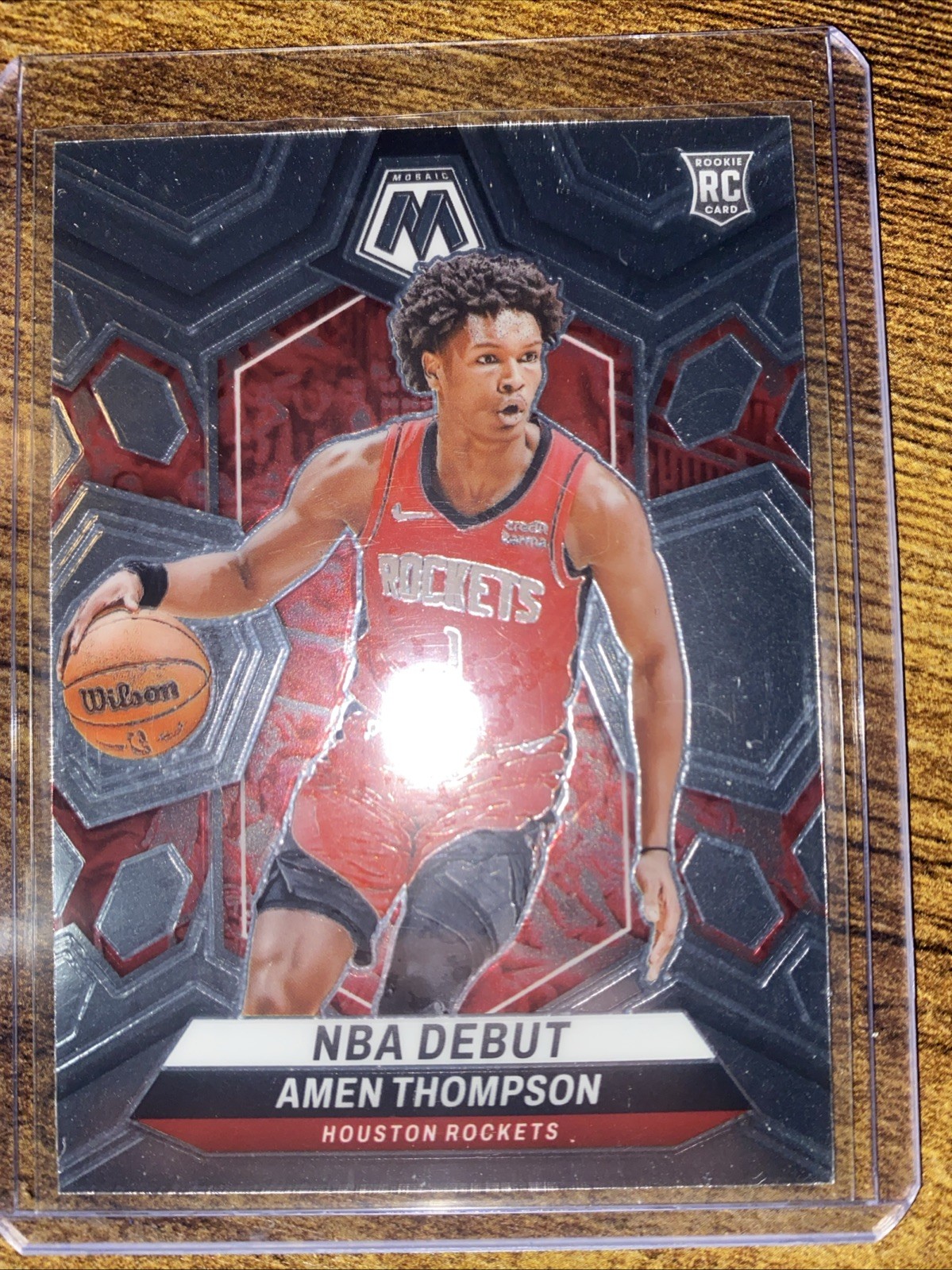 2023-24 Panini Mosaic - NBA Debut Amen Thompson #269 Silver Prizm (RC)