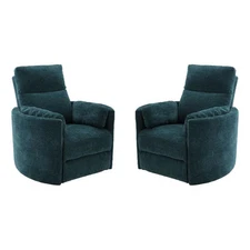 Parker Living Radius - Peacock Power Swivel Glider Recliner Two Pack