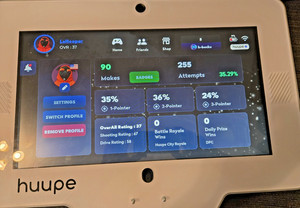 Huupe Mini Pro Pack Smart Hoop Indoor Basketball Goal w/ Built-in SmartTV & HDMI