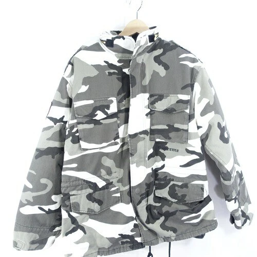 Veste Supreme 16Aw Slayer Eagle M 65 camouflage militaire daimyo magasin occasion
