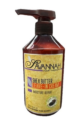 Savannah Hair Therapy Leave-In Cream with Shea Butter 16.9 Oz