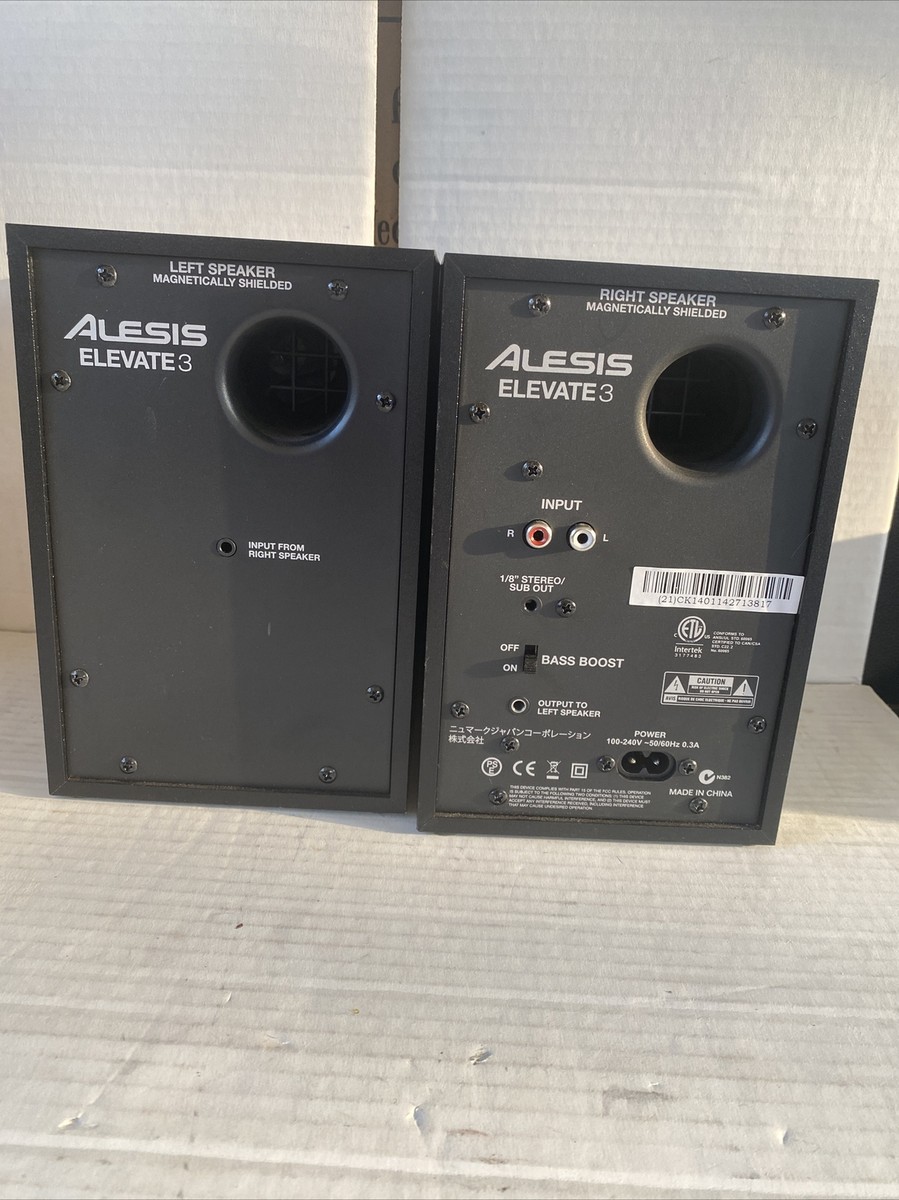 Alesis Elevate 3 MKII Powered 20w Desktop Studio Multimedia Gaming