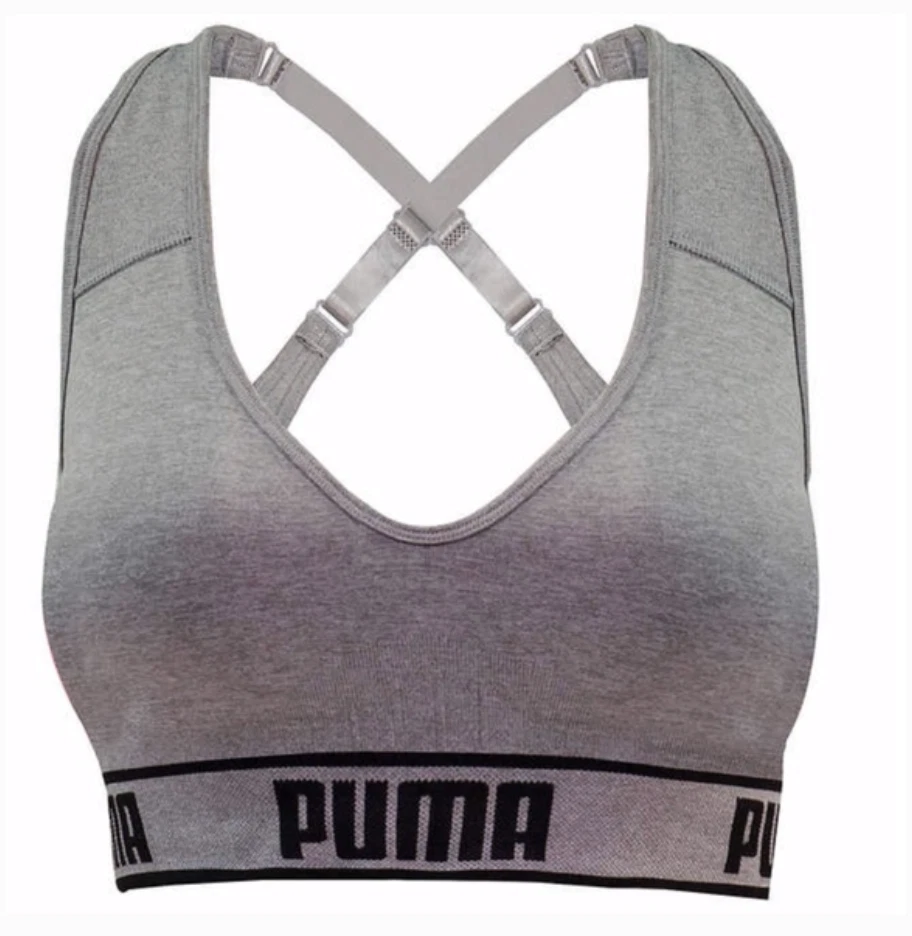 Puma Women's Seamless Sports Bra , 1, 2 Pack - Image 4 of 4