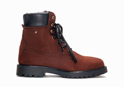Bota vegana de montaña con cuello acolchado y forro cálido de algodón orgánico