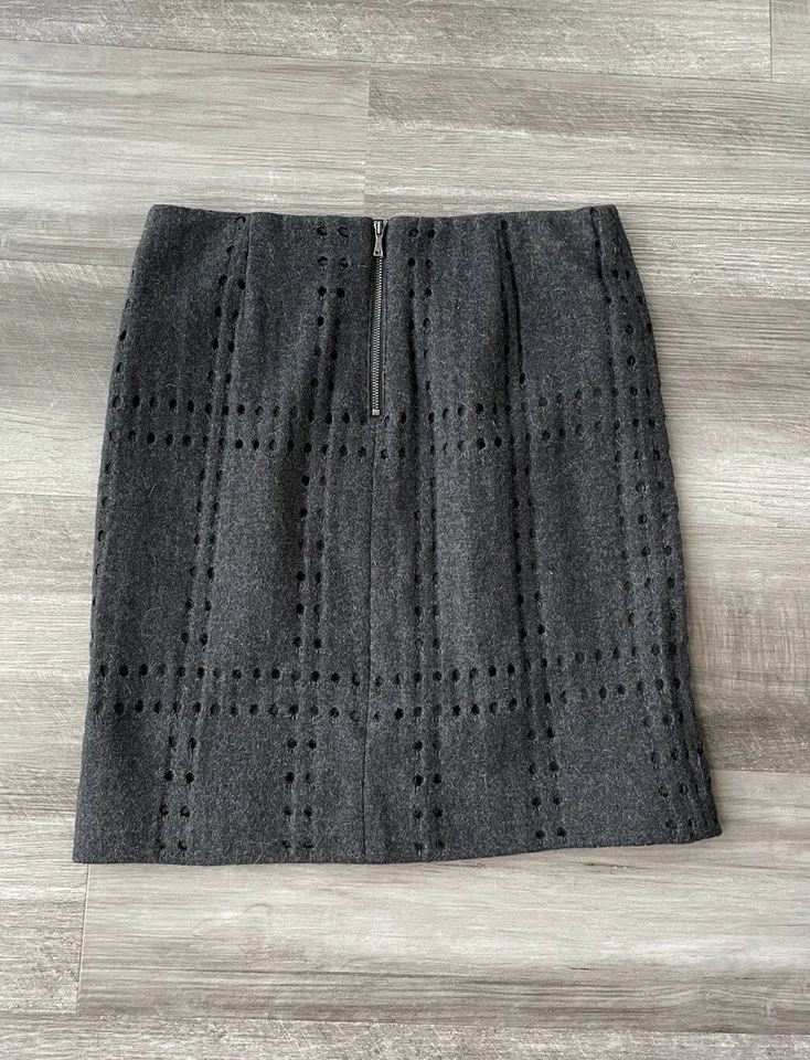 Falda de lana gris Etcetera EE talla 0 forrada recortada Foto 4 de 4