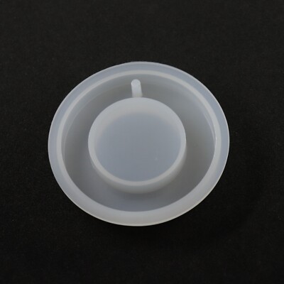 dajuni Runder Anhänger Silikonform Mold für Resin, Epoxidharz, Beton ca. 6 cm