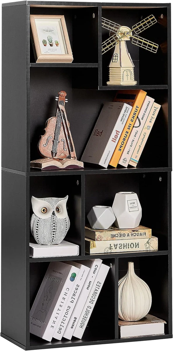 42 Inch High Bookcase 4 Tier Modern Storage Cabinet with Height