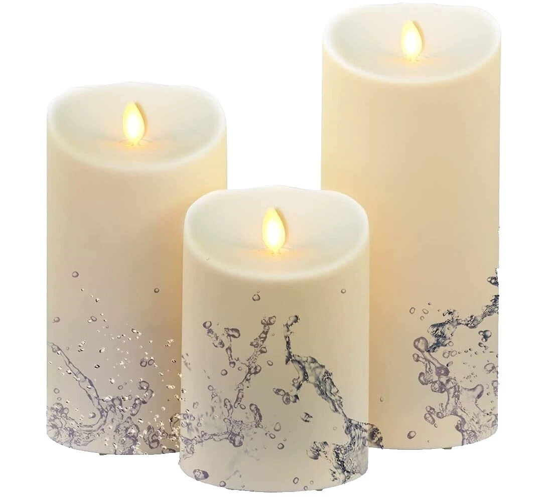 Большие свадебные беспламенные/светодиодные свечи