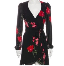 REFORMATION Delta Wrap Mini Dress Size: 10