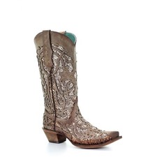 Corral Ladies Orix Glitter Inlay and Studded Western Boots C3331