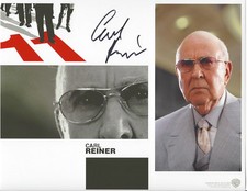 CARL REINER SIGNED AUTHENTIC 'OCEANS 11' SAUL 8X10 PHOTO w/COA ACTOR COMEDIAN
