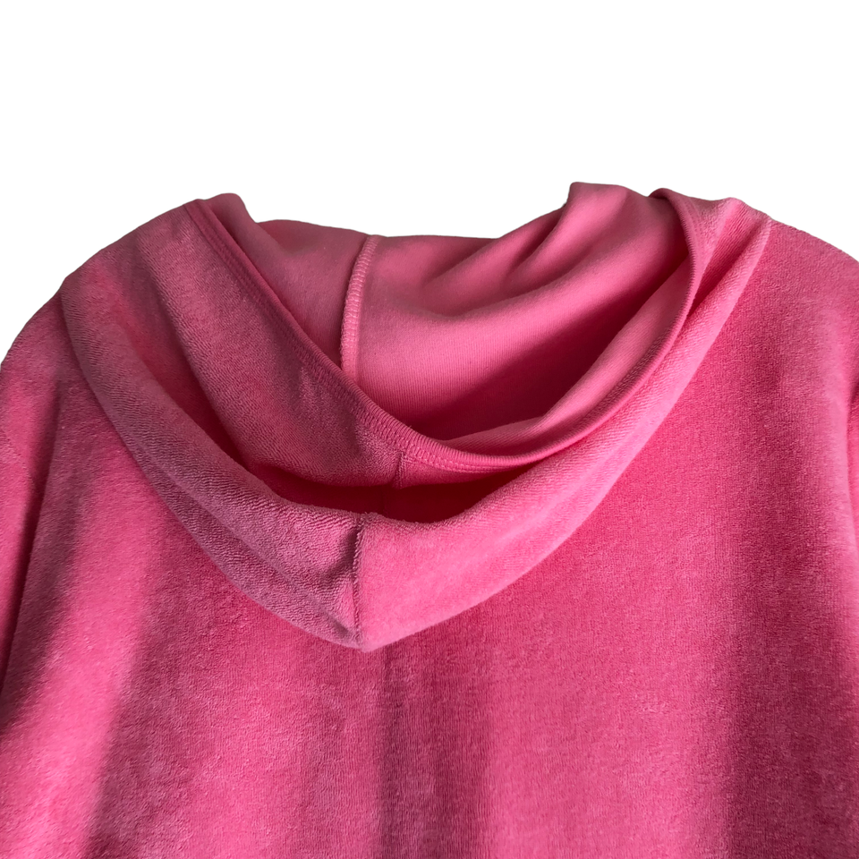 Field Gear Women's Hoodie Jacket Size Large Pink Micro Terry Full Zip Outdoor eBay