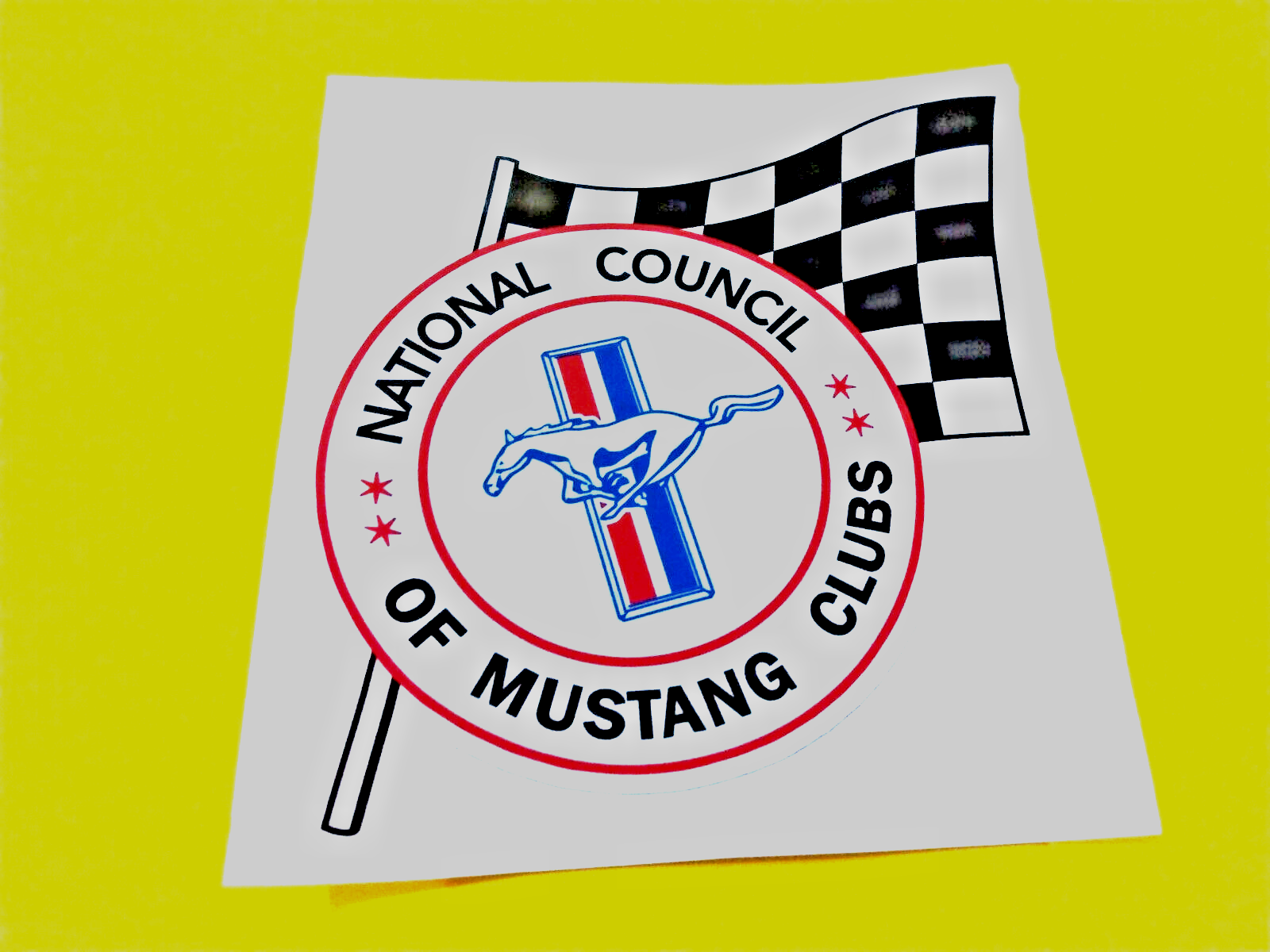 National Council of Mustang Clubs Large Decal 6.50"H x 5.50"W eBay