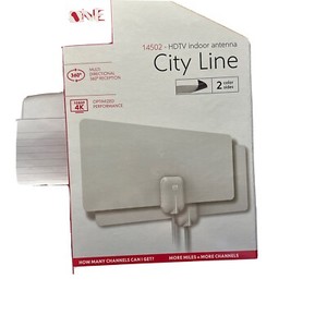 One For All 14502 City Line Indoor Flat HDTV Antennas Ultra Thin - 2 Pack Value 