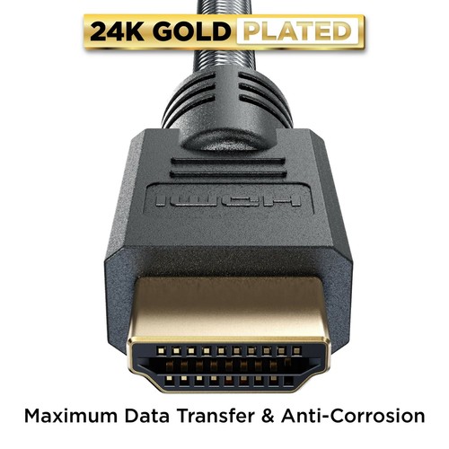 PowerBear 4K HDMI Cable 10 ft | High Speed Hdmi Cables, Braided Nylon & Gold ... - 第 6/7 張圖片
