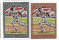 2011 Topps Gypsy Queen JASON HEYWARD Framed Paper Green + Copper /999 Braves