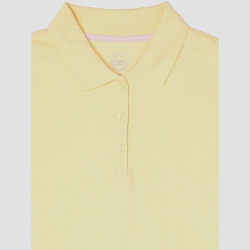 Wonder Nation Girls School Uniform Short Sleeve Interlock Polo Shirt, 2-pk, 6-6X - Picture 3 of 3