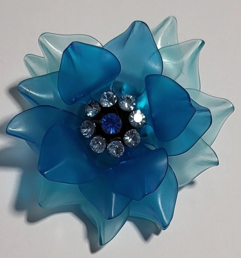 Broche Art Déco En Plastique - Belle Pièce Vintage - Occasion Bon état
