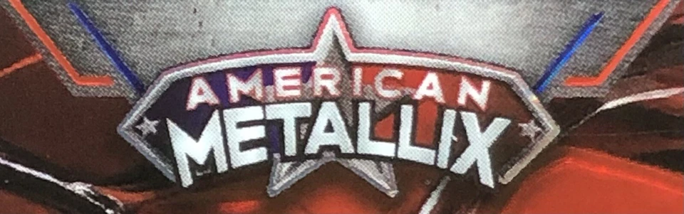 Wild Card Brett Favre 2023/3 American Metallix exclusivo nacional rojo azul ssp Foto 4 de 4