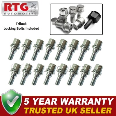 16x Schrauben + 4x Trilock Sicherungsschrauben für Vauxhall Combo Life ab 2020 (Legierung)