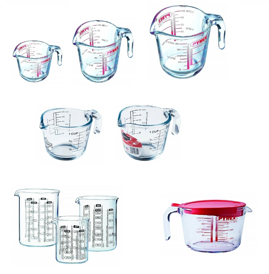 PYREX Clear Measuring - Mixing Jug . Kitchen - Heavy - New