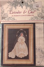 Lavender  Lace "I THEE WED" Counted X Cross Stitch Pattern Only New L L 29