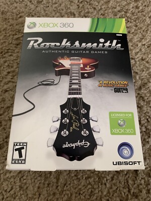 ROCKSMITH Xbox 360 With Real Tone Cable NEW! Sealed Free Shipping RARE