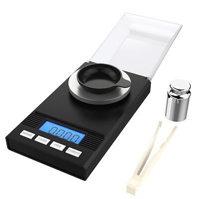 High Precision Digital Milligram Scale 50G/ 0.001G Portable Jewelry Scale P4T9