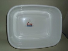  Lucy White Small Oblong Plastic Washing Up Bowl 33cm 13" Slight Seconds