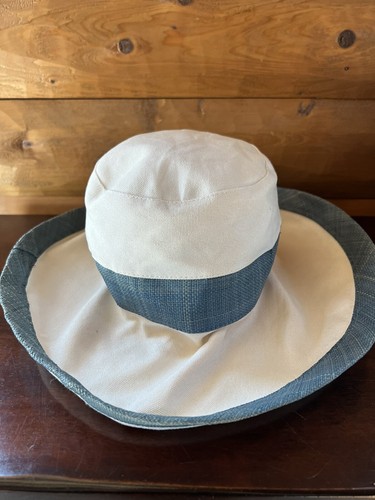 Scala Big Brim Cotton Sun Hat-Natural w 