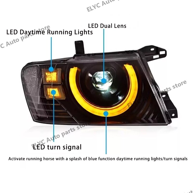 LED headlights For Pajero Montero shogun V73 V75 V76 V77 V78 2000