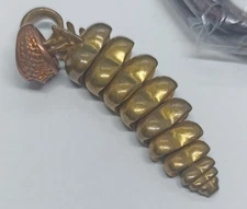 Coppertist.wu Snaketail Pendant + Waxed Lace + Ring - Brass -