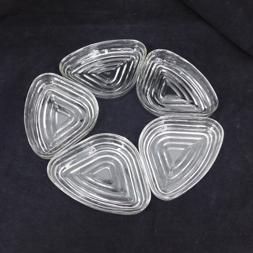 Anchor Hocking Manhattan Clear Relish Serving Tray 5 Insert Bowls Chip Dip - Picture 6 of 7