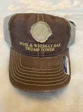 Trump Tower 45th President Brown Hat Wine Whiskey Bar Not Available Public RARE