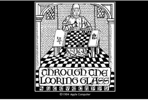 Disquette vintage jeu Apple Macintosh Alice Through The Looking Glass 400k - Photo 2/3