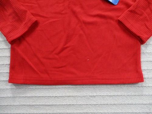 Super Mario Boys Pajama Top Medium Red Fleece Long Sleeve Button Solid Polyester - Picture 4 of 11