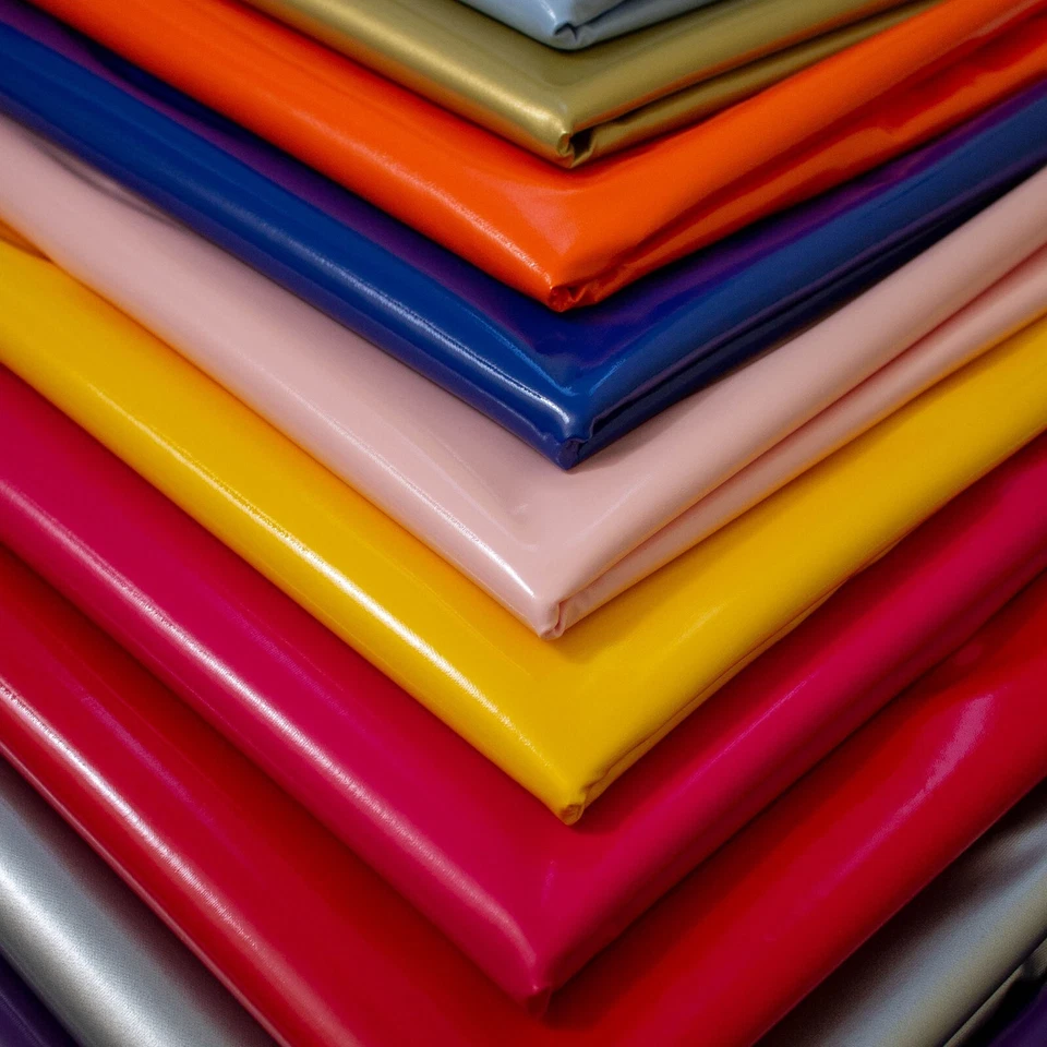 10 Metri Rotolo PVC Lucido Tessuto Elasticizzato - 1 Modi Naturale Bulk Prezzo - Immagine 4 di 4