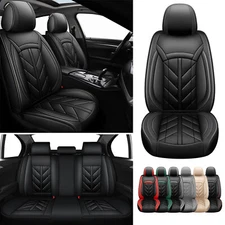 For BMW Car Seat Covers Full Set Front Rear Pu Leather Seat Protector