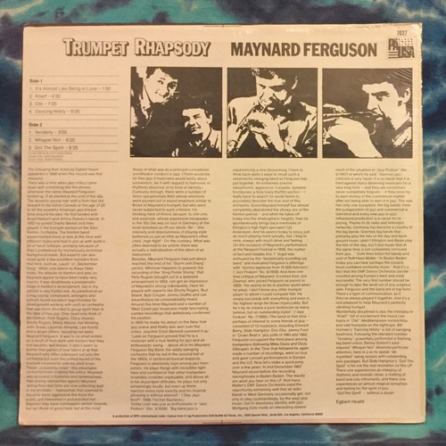 Maynard Ferguson LP Trumpet Rhapsody STILL FACTORY SEALED Pausa Records - Picture 6 of 7