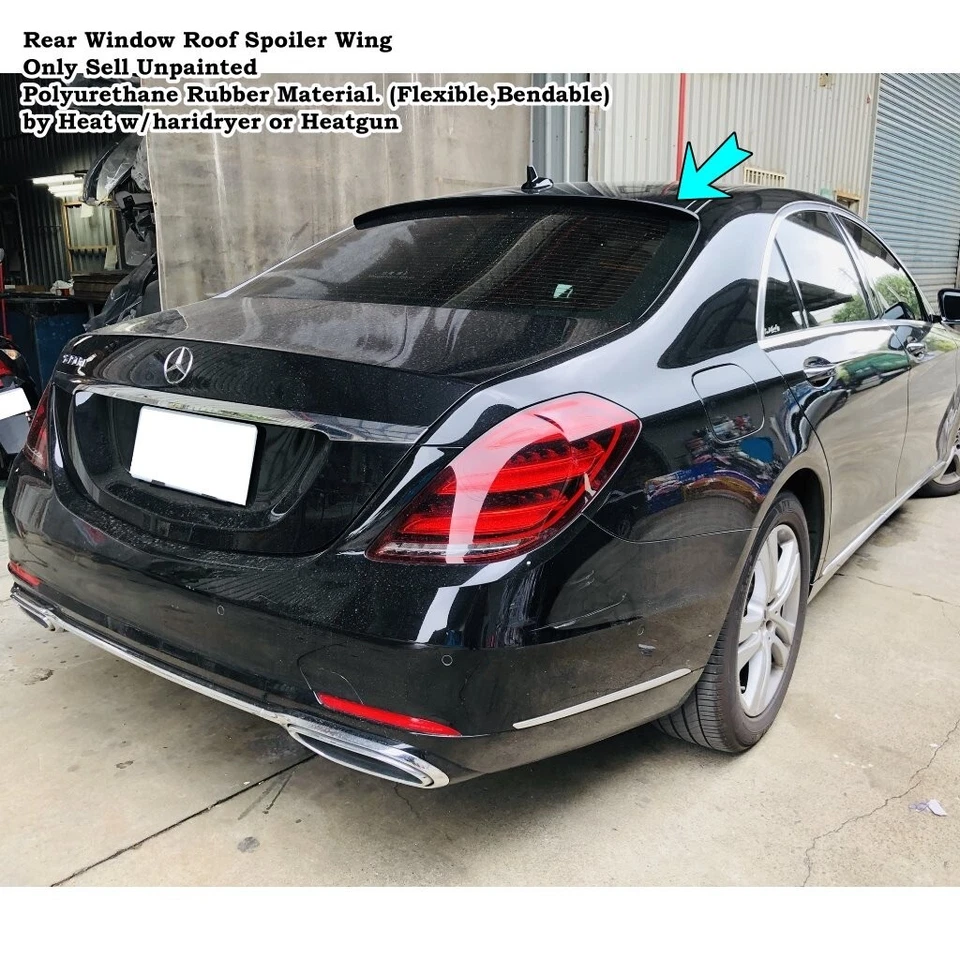 Alerón de ventana trasera SpX 364RO RBO para Mercedes Benz S W222 2014~2020 sedán Foto 2 de 4