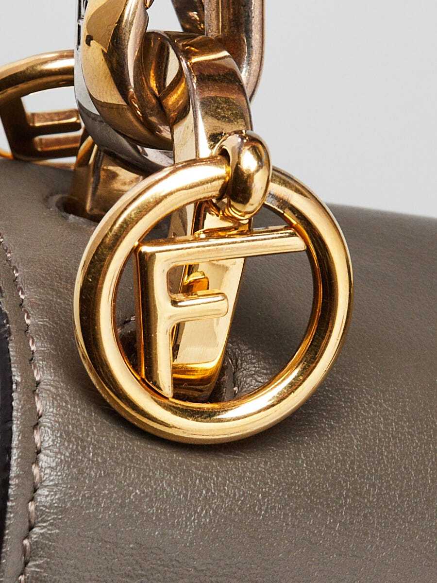 Fendi Grey Leather Kan I F Logo Shoulder Bag 8BT284 | eBay Fendi Grey Leather Kan I F Logo Shoulder Bag 8BT284 | eBay