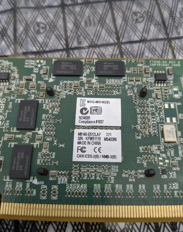 Matrox M9140 512MB GDDR2 M9140-E512LAF REV B PCI Express PCI-e Quad Video Card - Image 3 of 4