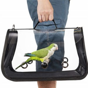 Details About Pet Bird Perroquet Travel Cage Nid Respirant Transparent Sac à Main Sac à Dos